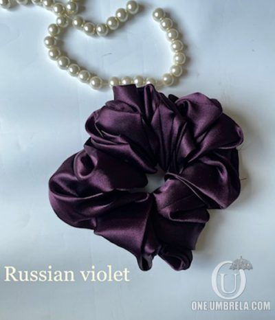 Russian voilet -Volumizing scrunchie