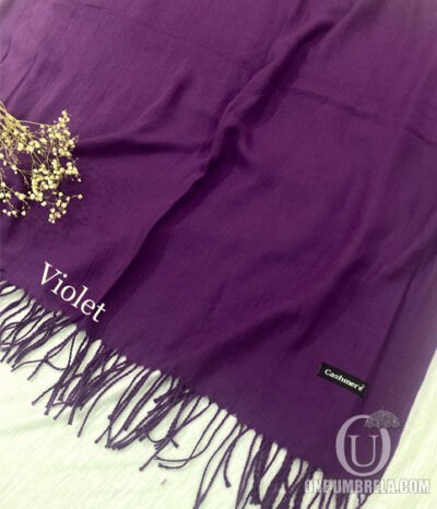 Cashmere Plain Hijab- Violet