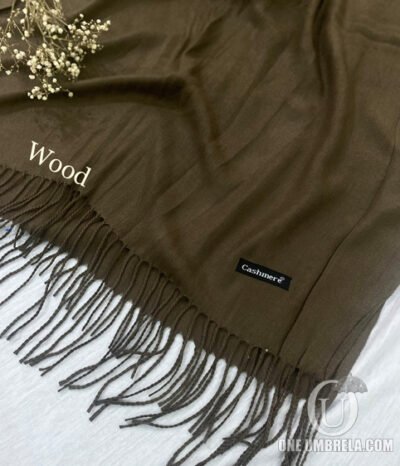 Cashmere Plain Hijab- Wood