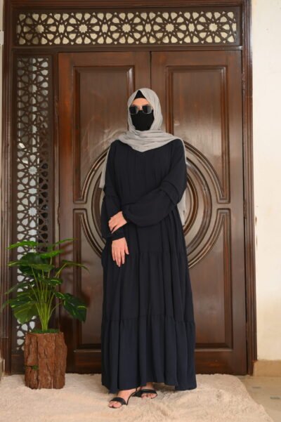 Crush abaya/dress- Navy