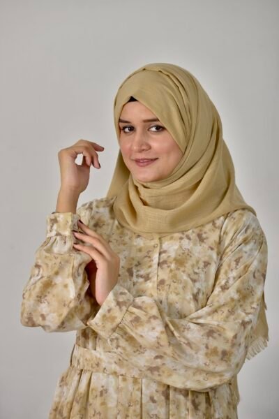 Beige printed - maxi/abaya - Image 3