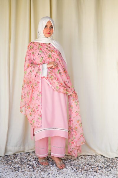 3 pc stitched - Casual Pret ( Blush) - Image 5