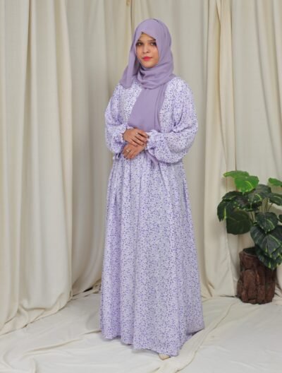 Lavender bloom- Maxi abaya/dress - Image 5