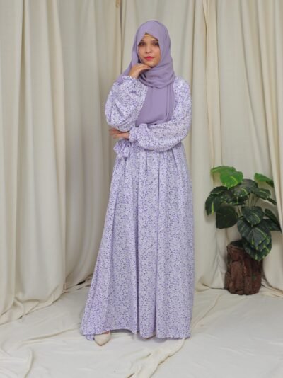 Lavender bloom- Maxi abaya/dress - Image 6