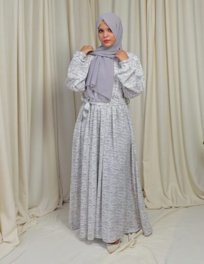 Ash grey- Maxi abaya/dress - Image 3