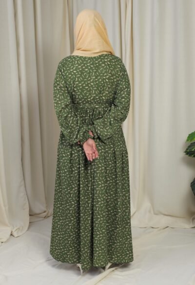 Moonlit Olive- Maxi abaya/dress - Image 5