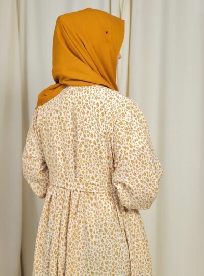 Mustard bloom- Maxi abaya/dress - Image 7