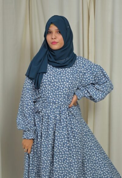 Blue blossom- Maxi abaya/dress - Image 7