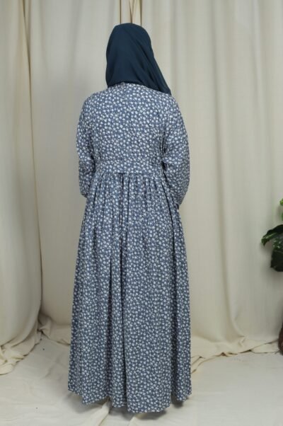 Blue blossom- Maxi abaya/dress - Image 5